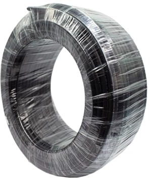 SHYISY 100 Meters 2x4/2x6MM2 Double Core Solar Cable Black 2 Pins PV Wire Copper Conductor XLPE Jacket Photovoltaic Panel Connection (Color : 2x6MM2 10AWG)