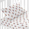 TRAMAS+ Kinderbettwäsche 60x120 cm aus 100% Baumwolle Superweiche & Farbenfrohe | Babybettwäsche - (Krippe - 60x120 cm, Ned Rot)