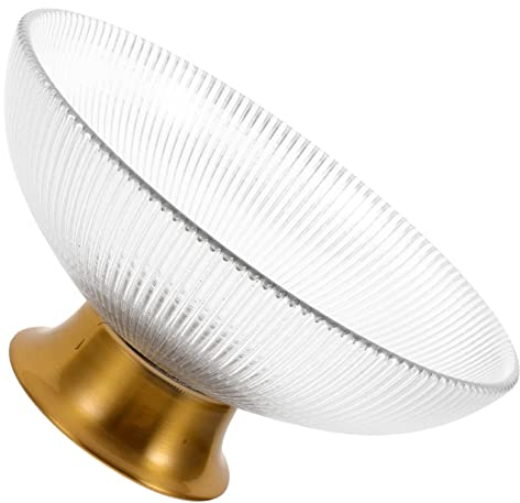 Zerodeko Plat À Collation En Verre Robuste Bol À Fruits Décoratif Grand Bol Pour Récipient À Bonbons Assiette De Service Nouveauté