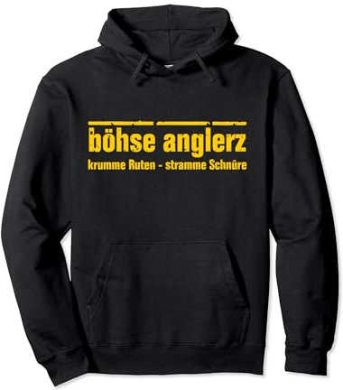 Böhse Anglerz - Lustiges Outfit für Angler und Fischer. Pullover Hoodie