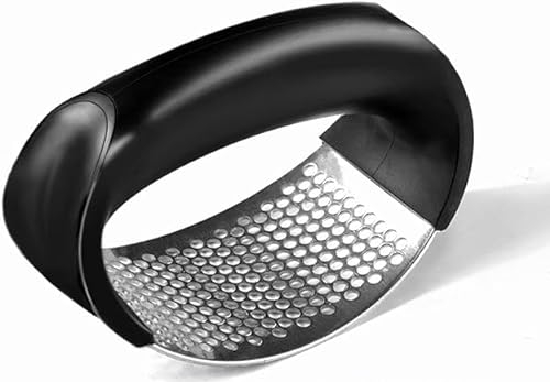 Garlic Press with Easy-Clean Stainless Steel Design, UK Kitchen Tool, Garlic Rocker, Easy to Use, for Weak Hands & Arthritus