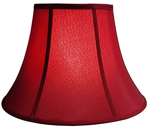 CWCQGH Palace Waist Lampenschirm, Lampenschirm aus rotem Nylon- und Baumwollstoff, geeignet für Nachttischlampen, Stehlampen-Lampenschirme, 50 cm