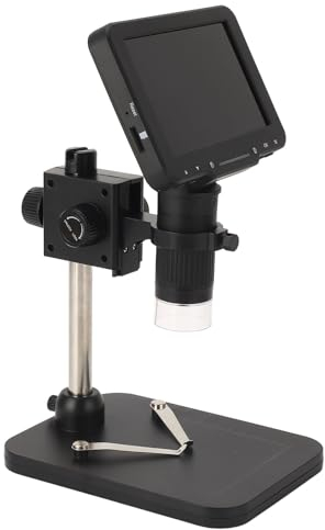Lötmikroskop, Digitalmikroskop 5 Zoll, IPS HD LCD-Lötmikroskop 1000-fache Vergrößerung, Biologisches Mikroskop mit USB-Mikroskopen