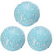 sourcing map 3Pcs Decorative Glass Balls 8cm Orbs Centerpiece Balls Mosaic Glass Ball Sphere for Decor Bowls Vases Dining Table Party, Light Blue