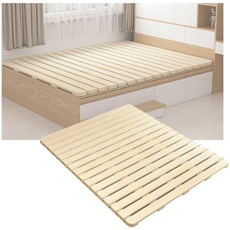 LVLDAWA Lattenrost Aus Holz Mit Rollen, Hochbelastbare Horizontale Matratzenauflage, Klappbares Weiches Bett Wird Zum Harten Hüftschutz, Futon-Bettrahmen Für Sofa(70x200cm)