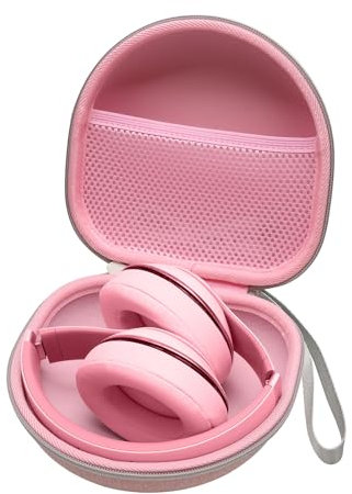 XANAD Kids Headphones Hard Case for iClever BTH20 BTH26 / JBL Jr 310 BT 320bt / Pog The Turtle Foldable On-Ear Headphone Wireless (Pink)