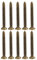 Brass Sink Head Phillips Self-Tapping Screws Antique Bronze/Gold DIY Wood Fasteners for Wood Fiberboard M2.5-M4(Antique,M4 X45mm 10PCS)