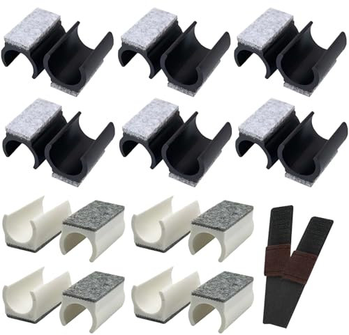 Katyjun 10 Stück Stuhlgleiter Freischwinger, Ø 24-25 mm Filzgleiter für Schwingstühle