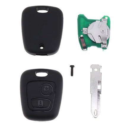 Clé à Distance 433mhz ID46 pour Peugeot 106 107 206 306 307 207 407 Partner pour Citroën C1 C2 C3 C4 Saxo Picasso (pour Citroen)