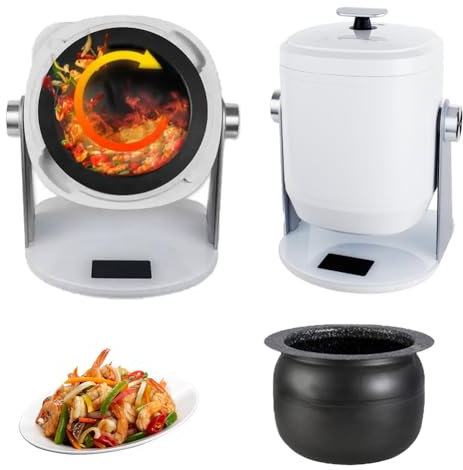 YXYLJOZ 6L Intelligente automatische Kochmaschine, 2400W automatische Kochmaschine, 10 Stufen Feuerkraft