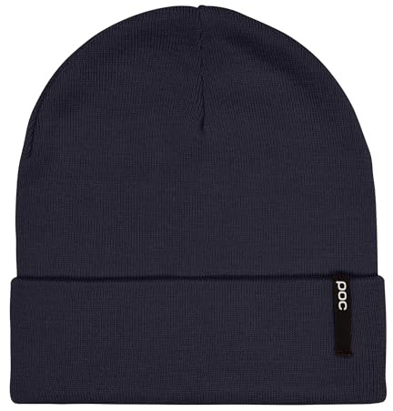 POC Beanie Flat – warme Merino-Acryl Mütze mit 1x1-Rippenstrick & breitem Umschlag