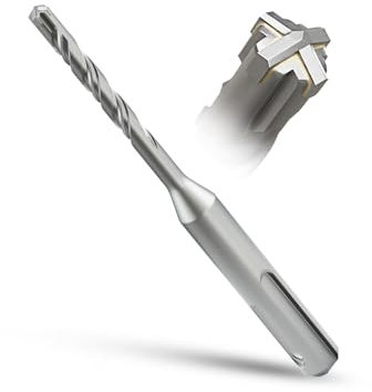 METOTY SDS Plus Bohrer 6mm×110mm，Steinbohrer,Hammerbohrer,Betonbohrer,Für Stein,Beton,Naturstein,Ziegelmauer