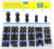 HOLMOL Pneumatic Straight Push Connectors 50PCS, Pneumatic Quick Fittings 4/6/8/10/12mm Set for Air Water Hose, Straight Coupling Adapter for Air Flow