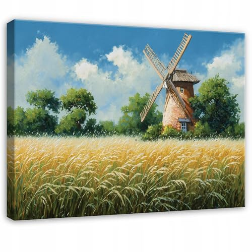 WallArena Leinwand Bilder Landschaft 40x30 cm | Leinwandbilder, Bild auf leinwand, Format: 40x30 cm (BxH) - einteilig auf Canvas Leinwand. Das Leinwand Bilder ist in