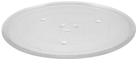FUNNETOYU Heat-Resistant Rotating Glass Tray Microwave Turntable Plate Replacement Compatible with Samsung Models Transparent Microwave Glass Plate for Easy Installation