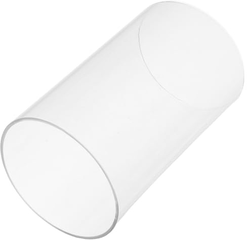 WATIIFUFU Pantalla de Cristal Cilíndrica Transparente para Vela 9x15 Cm, Protector de Viento de Vidrio para Candelabro, Cubierta para Chimenea de Vela, Decoración para Hogar y Centros