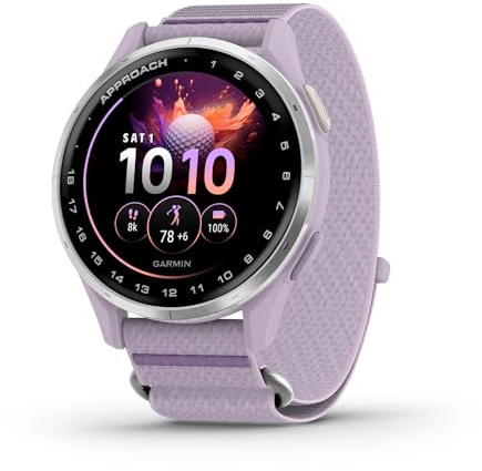 Garmin Approach® J1, Junior Golf Watch with GPS, Bright and Colorful Display, Tee-Off Guidance, Essential Features for Learning and Improving, Lilac