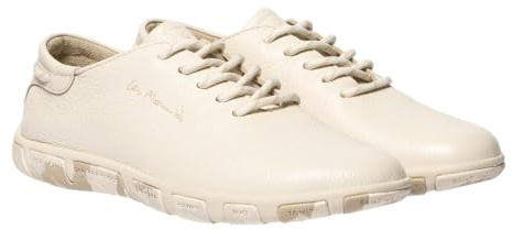 tbs Bootsschuh Jazaru J7523, Glattleder, Ecru-Beige mit mehrfarbiger Sohle, Fußbett zum Wechseln Beige