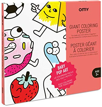 OMY pos39 Pop Poster zum Ausmalen Papier Mehrfarbig 40,4 x 26 x 24 cm