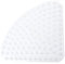 Bathsafe Sector - Alfombrilla de goma antideslizante para ducha o bañera, antideslizante, con succión antibacteriana, 53 x 53 cm, transparente