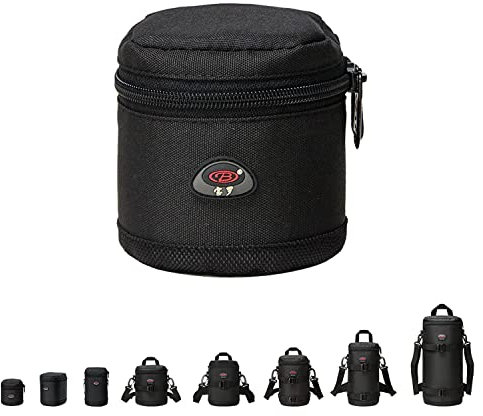 BPAULL DSLR Lens Case Pouch for Small Camera Lens, Fits Up to 2.76 x 2.95