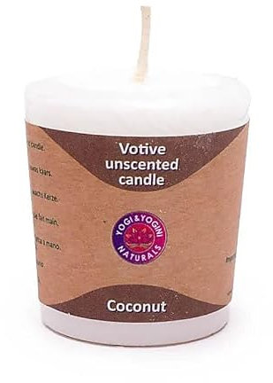 Green Palm Votivkerzen Kokoswachs weiß duftlos - 4.5x4 cm