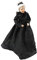 Melody Jane Puppenhaus Viktorianisch Alt Lady Schwarz Abendkleid Porzellan Damen 1:12 Menschen