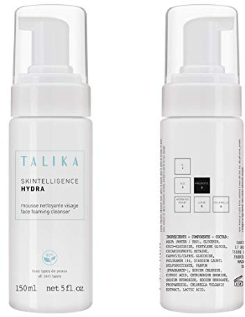 TALIKA Skintelligence Hydra Foaming Face Cleanser Feuchtigkeitsspendender Reinigungsschaum Gesicht - Haut- und Porenreiniger gegen Unreine Haut - Für alle Hauttypen - 150 ml Pumpspender