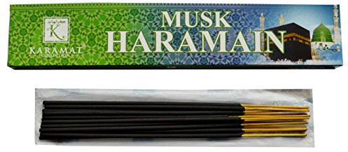 Souq24 Räucherstäbchen, arabisch, orientalisch, Moschus, Bakhoor, Oud für Zuhause/Büro/Madrassa/Moschee/Masjid/Hajj und Umrah, Geschenk (15 Stk.)