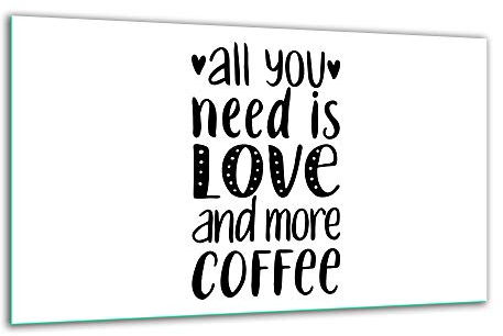 Herdabdeckplatte Ceranfeld 80x52 Mit Spruch Schwarz Kochplatten Glas Induktion