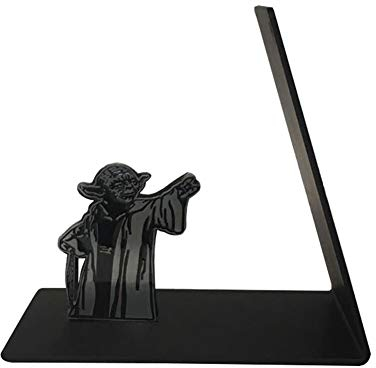 Creative-L-geformte Buch Ends Heavy Duty Metall Bookends Büro-Schule Startseite Dekorative Buch Stopper Geschenk (Color : Black)