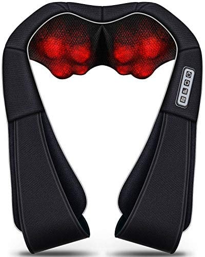 VIKTOR JURGEN Shiatsu Neck Massager with Heat – Pain Relief for Neck, Shoulder & Back | Gifts for Men, Women, Mom, Dad, Husband, Wife | Ideal for Christmas, Birthdays