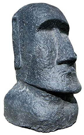 Seestern Sportswear Moai Osterinsel Garten Statue Figur Skulptur Höhe: 30 cm Steinguß für innen & außen/FBA 1887