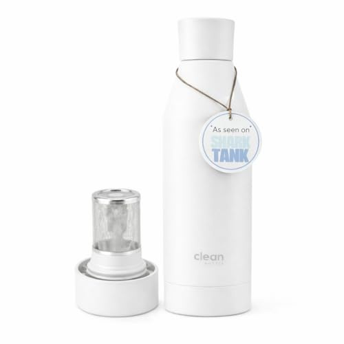 Clean Bottle Borraccia termica con infusore per frutta, in acciaio inox, senza BPA, a tenuta stagna, per viaggi, palestra, con infusore rimovibile, a doppia parete, isolamento sottovuoto, colore