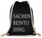 Turnbeutelliebe® Turnbeutel mit Spruch - Modern - Lustig - Neu - Frauen - Männer - Kinder - Baumwolle schwarz - Sportbeutel - Rucksack - Stoffbeutel - (Sachenreintuding Modern)