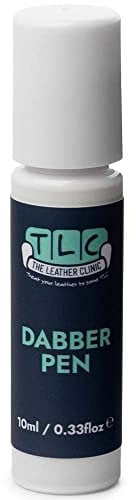 The Leather Clinic Leather & Vinyl Dabber Pen 10ml | Touch Up Scratch and Scuff Repair Pen for Sofas, Car Seats, Shoes, Bags | Restore Small Areas (White)