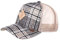 Djinns Trucker Cap HFT Check Tweed Camel Mehrfarbig Beige, Size:OneSize