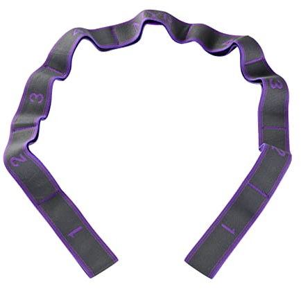 Elastico Fasce di Resistenza, Stretching Band,Cinturino per Esercizi Cinghia Yoga Cinturino per Yoga, Pilates, Allenamento di Forza e Flessibilità