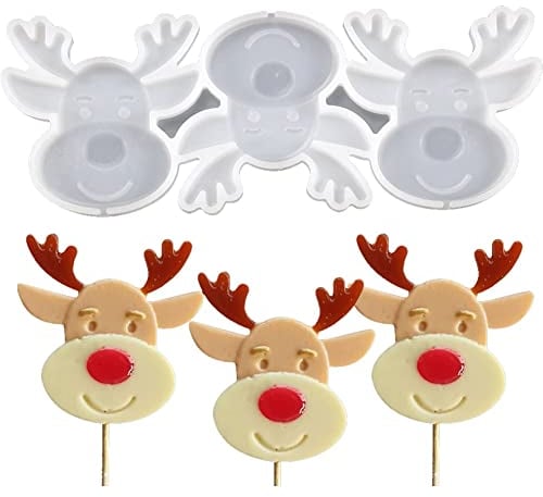 Haowul Moules De Sucette De Silicone De Noël Moules De Bonbons Au Chocolat.