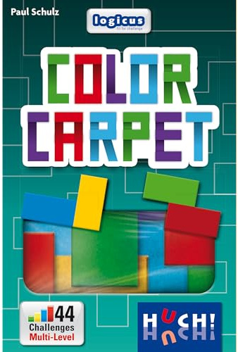 HUCH! | Color Carpet | Logikspiel und Knobelspiel | Denkspiele für Kinder | Knobelspiele für unterwegs | Konzentrationsspiel | Beschäftigung für die Autofahrt | Ab Einer Person ab 7 Jahren