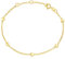 FANCIME Solide 14 Karat 585 Gelb Gold Armband mit Herz Anhänger Charm Bracelet Minimalistisch Geschenk Schmuck für Damen Mädchen, Verstellbar Armkette: 17 + 3 cm