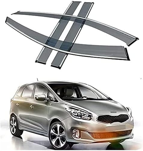 HMLTD Coche Deflectores Cortavientos Ventanilla para Kia Carens 2013-2018, Deflector de Ventana Lateral Toldos Ventilación Visera Derivabrisas