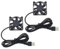 USB Brushless Fan DC 5 V 0.13 A 50 mm x 50 mm 5200 RPM for Computer Game Console DVR Router 1.2 m Cable Length Pack of 2