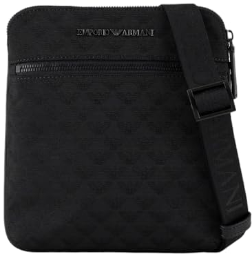 Emporio Armani Omnia Jacquard Umhängetasche schwarz