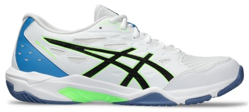 ASICS Scarpe da pallavolo Gel-Rocket 11 Uomo, Bianco/Lime Burst, 44 EU