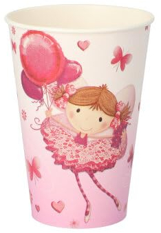 PAPSTAR Little Dancer - 140 bicchieri, in cartone, 0,2 l, diametro 7 cm, 9,7 cm, colore: Lilla