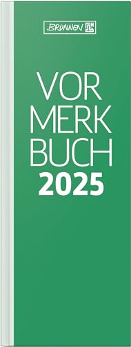 BRUNNEN Vormerkbuch Mod. 785 2025 | 108×297 mm, Papier, grün