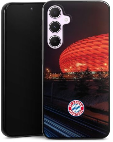 DeinDesign Silikon Hülle kompatibel mit Samsung Galaxy A55 5G Case schwarz Handyhülle FC Bayern München FCB Stadion