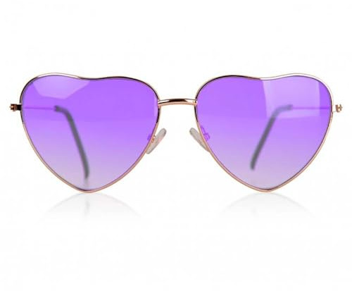 Herzbrille Herzchenbrille Hippie Festival Brille Herz Partybrille Party