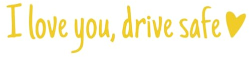 „I Love You Drive Safe“-Aufkleber, „Drive Safe“-Aufkleber - Aufkleber „I Love You Drive Safe“ - Windschutzscheiben-Buchstaben-Aufkleber, Miniatur-Auto-Aufkleber, Auto-, wasserdicht für Rückspiege
